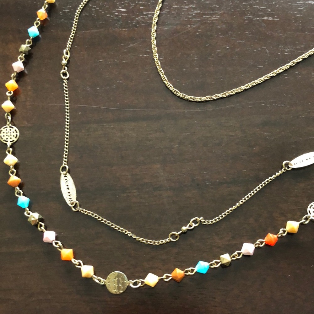 Three Chain Necklace - Picture 2 of 4